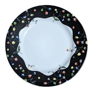 Vintage RARE Floral Taitu Bread/Salad Plate by Emilio Bergamin Italy Porcelain